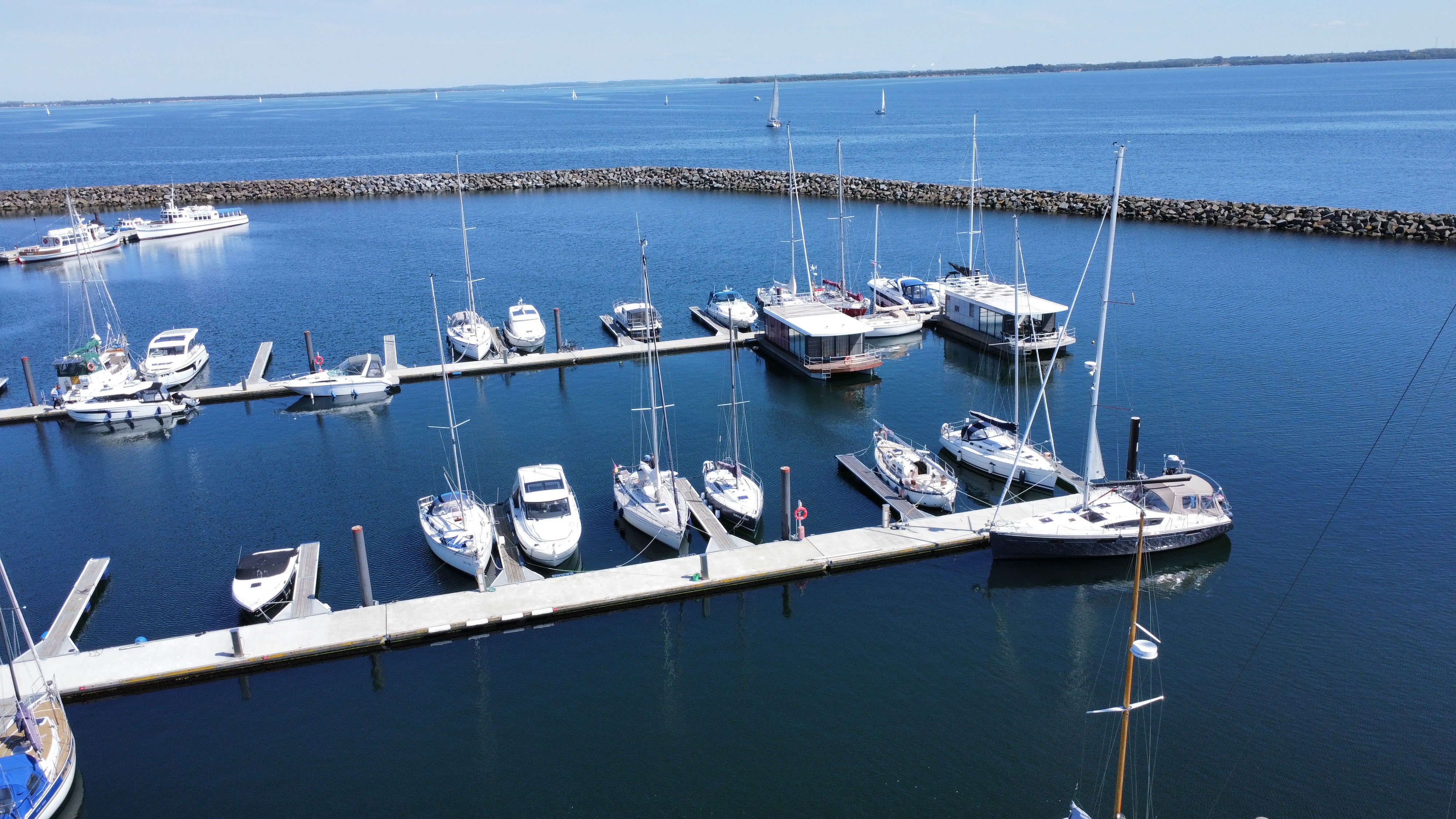 Hafen von oben